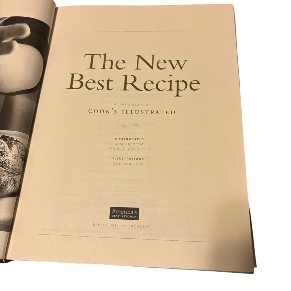 America’s Test Kitchen The New Best Recipe All New Edition Cookbook Hardcover